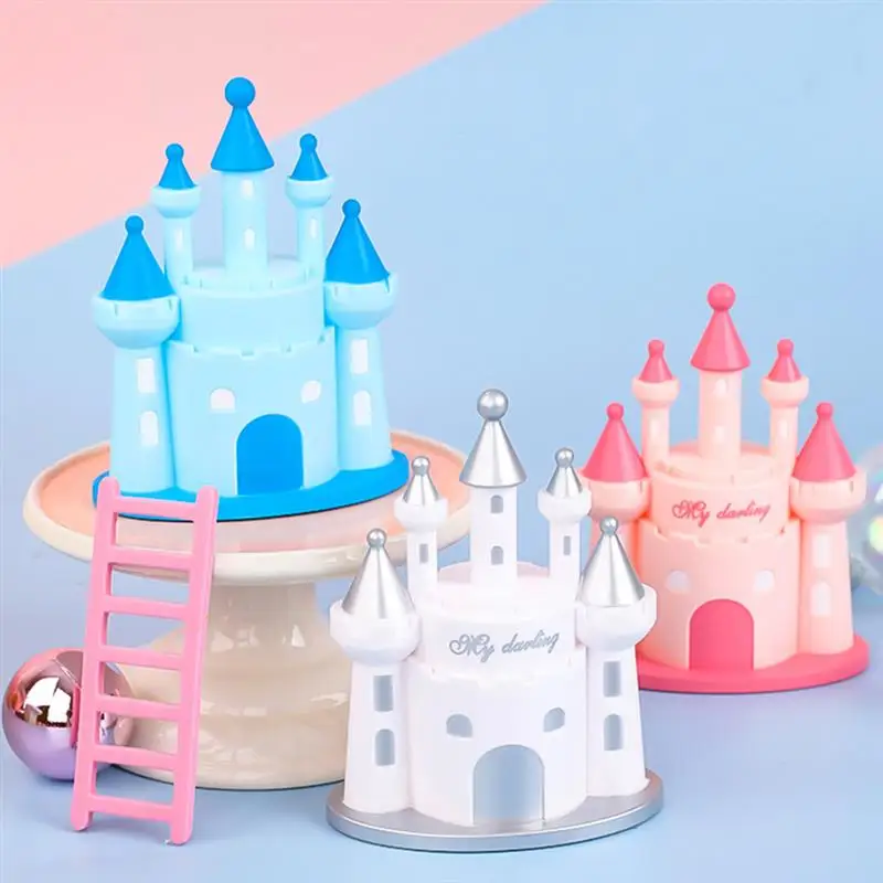 

Castle Cake Topper Disney princess Castle Happy Birthday Happy Birthday Party Baking Decoration Dessert Decor Love Gift
