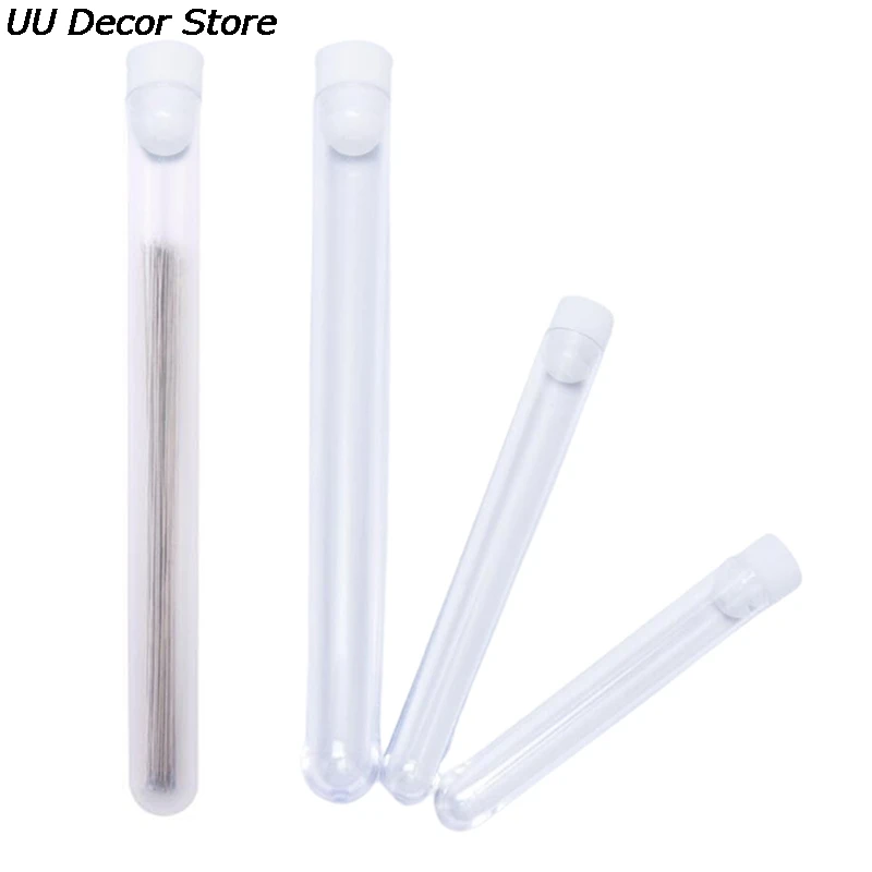 

1Pcs Clear Plastic Embroidery Felting Sewing Needles Container Pin Needle Storage Tubes Bottle Holder Storage Cases