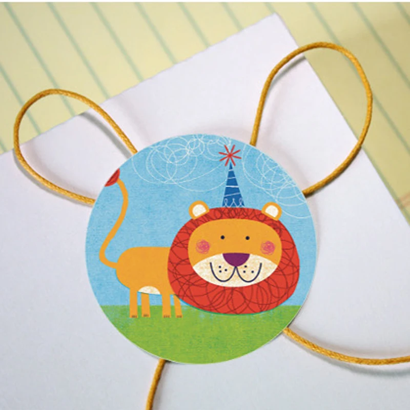 38 шт. креативные винтажные наклейки с рисунками животных из мультфильмов клейкие