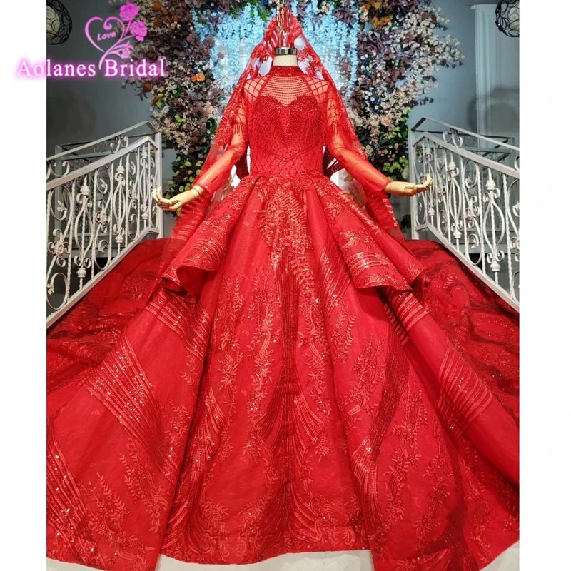 Красное бальное платье Quinceanera роскошное Атласное Пышное Платье с изысканной
