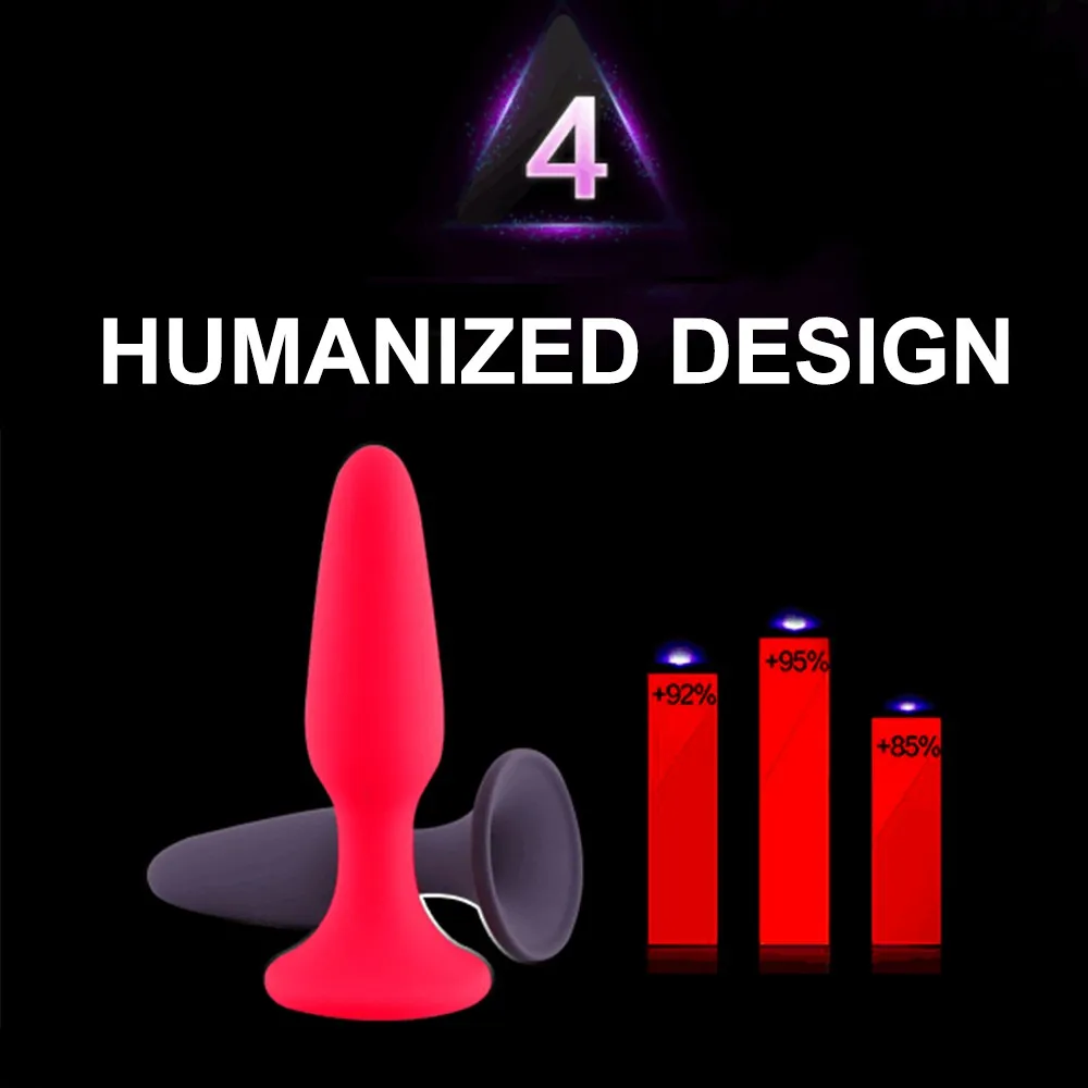 Унисекс мягкая силиконовая Анальная пробка фаллоимитатор массаж простаты