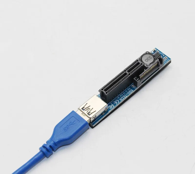 Компьютерный Кабельный разъем PCI E Riser PCIE удлинительные кабели USB SATA адаптер 3 0 для