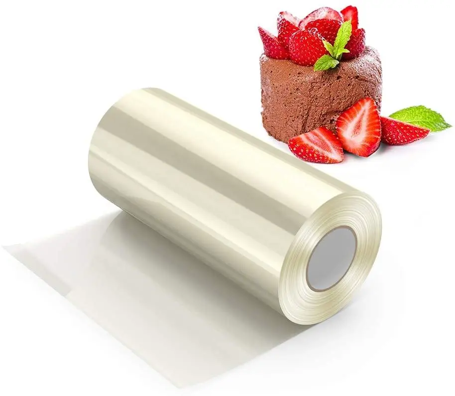 

2*8cm x 10m Cake Edge Wrap Cake Baking Collar Transparent Cake Surround Film Baking Cake Decoration Mould Mousse Chocolate