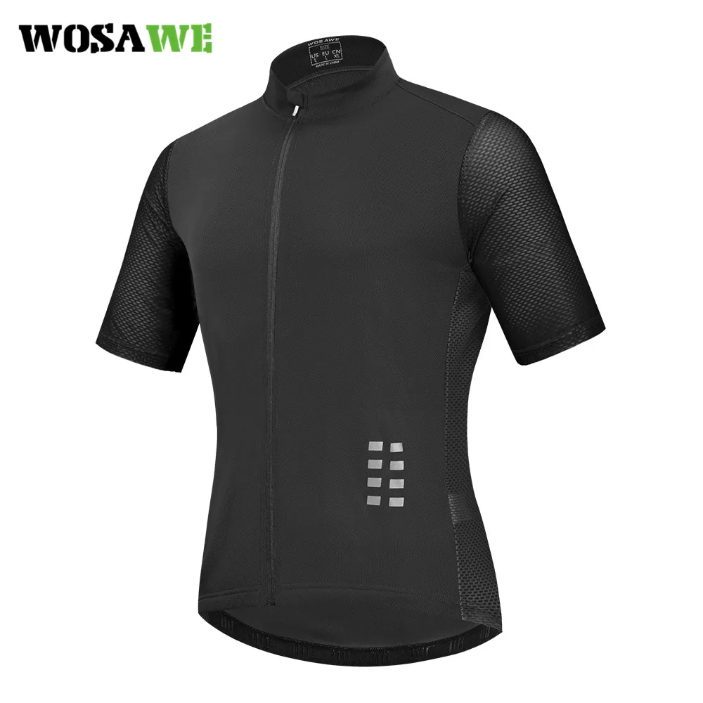 WOSAWE Мужская велосипедная футболка летняя оранжевая одежда дышащие сетчатые