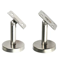 6pcslot 304 stainless steel handrail wall floor mount straight post bracket adjustable with screw anchor
