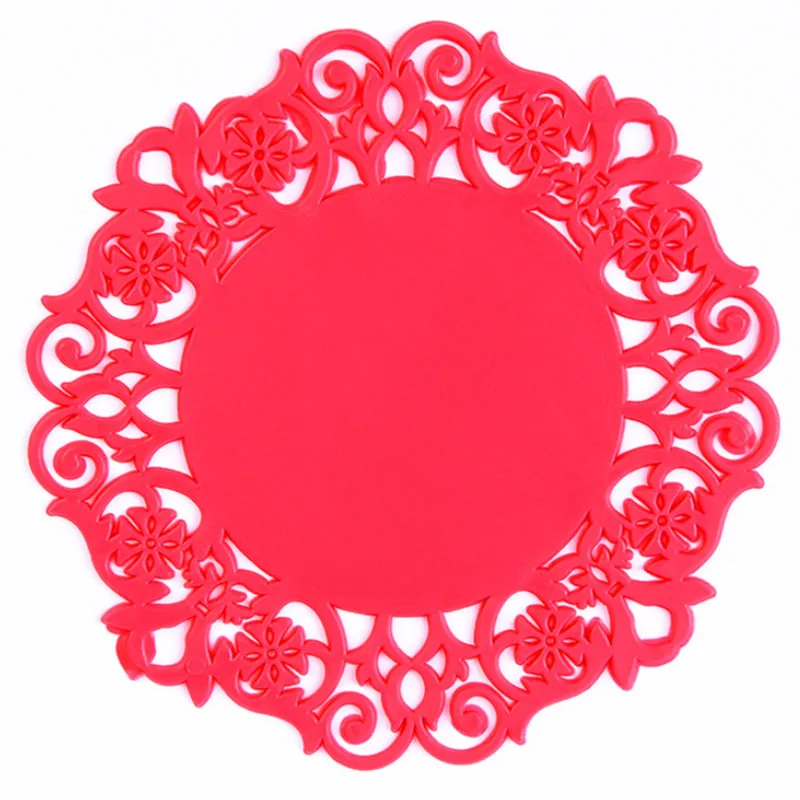 

Silicone Mat Colorful Anti-Slip Table Insulation Mat Heat Pad Drink Coaster Coffee Cup Mat JJJCD163