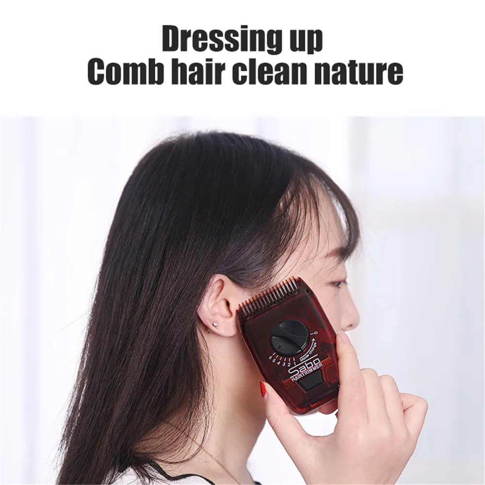 Мини Парикмахерская Расческа Щетка для волос Бритва расчески Резка истончение