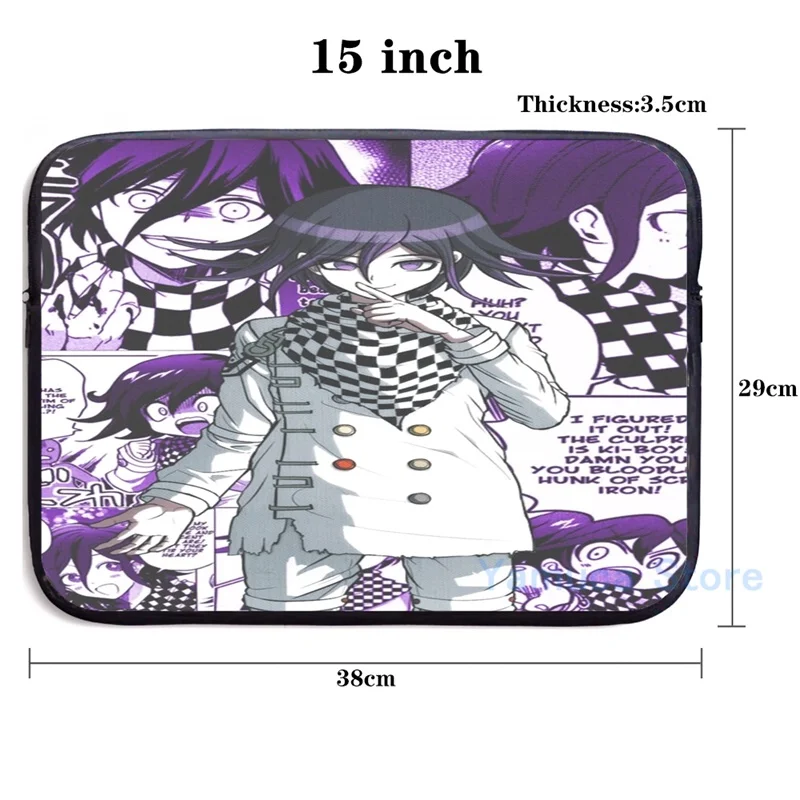 Забавный графический принт Kokichi Ouma манга (но фиолетовый!) рюкзак с USB зарядкой