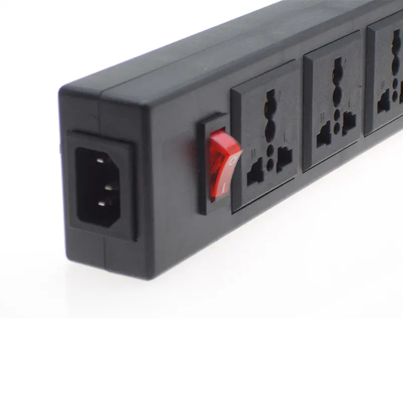 PDU PSU IEC320 C14 штепсельная Вилка вход 4-сторонняя универсальная Выходная