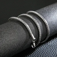 3 5mm stainless steel snake chain necklace for women men snake link chain mens womens fashion jewelry 15 37