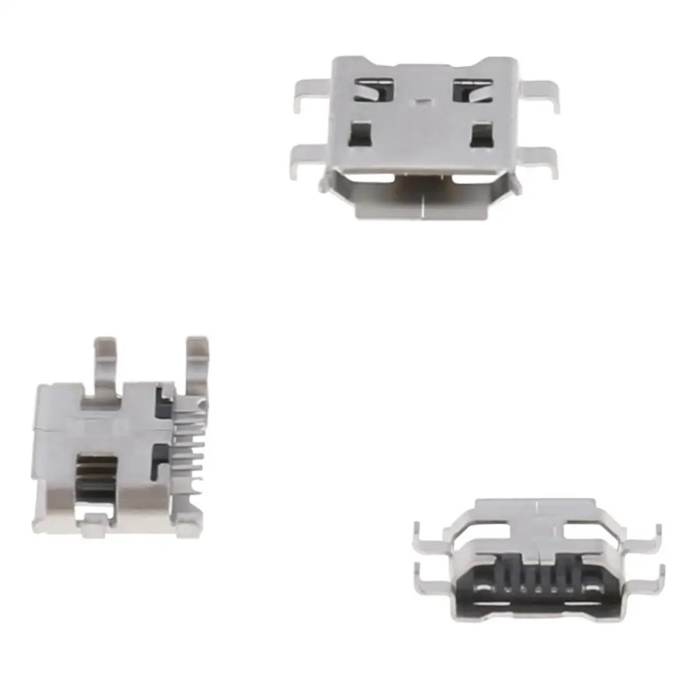 10 шт. Micro USB Type B 5 контактный разъем SMD 4 Штекерный DIP|Соединители| |