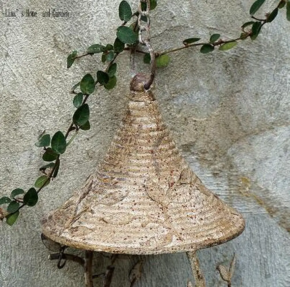 

Garden balcony bird feeder vintage country retro wrought iron bird nest handmade feeder house outdoor hanging decoration MJ63013