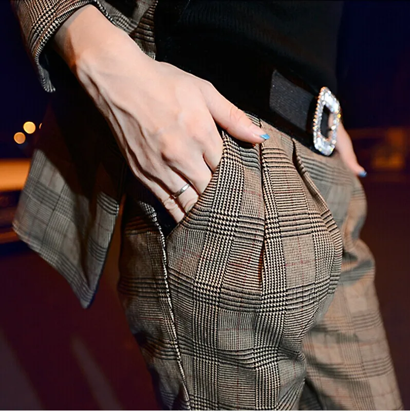 Осень/зима модные костюмы для женщин корейский стиль сетка два предмета/1