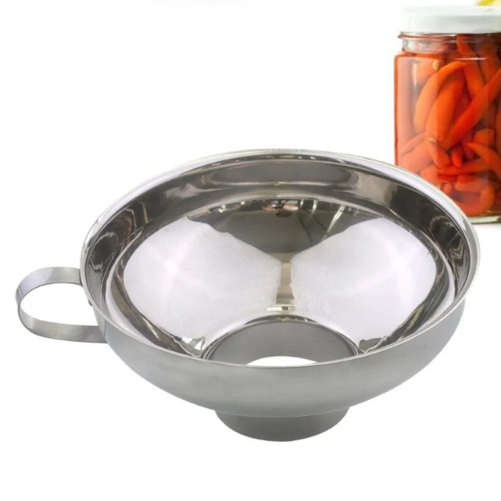 Консервная банка из нержавеющей стали с широким горлышком Воронка ручкой