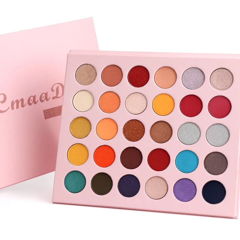 

30 Color Matte Pearlescent Glitter Sequined Metal Eye Shadow Palette High Color Waterproof Lasting Eyeshadow Cosmetics TSLM1