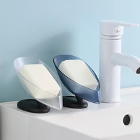 bathroom soap holder leafshaped soap dish box non slip drain soap storage case travel bathroom accessories soap holder organizer