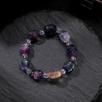 new style 1215mm fluorite beaded bracelets for women vintage bangles luxury charm bracelet fine jewelry gift