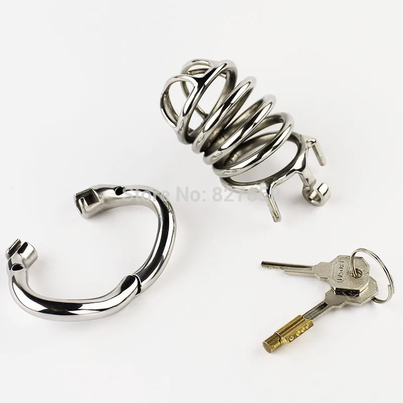 Мужское устройство верности из нержавеющей стали 80 мм Клетка на член Блокировка