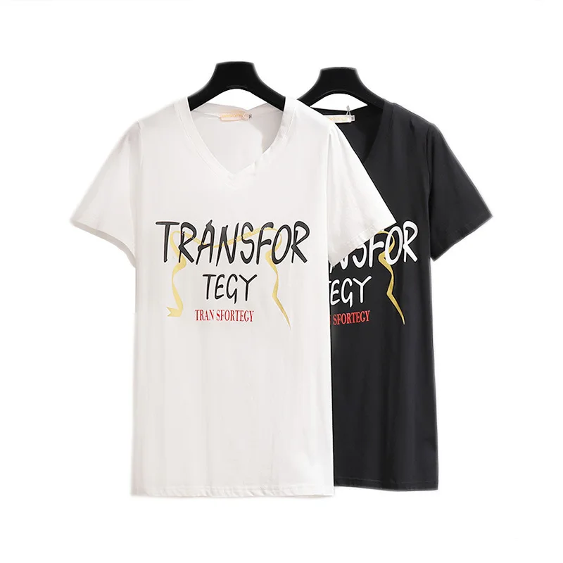 Женские повседневные хлопковые топы свободного покроя с коротким рукавом и