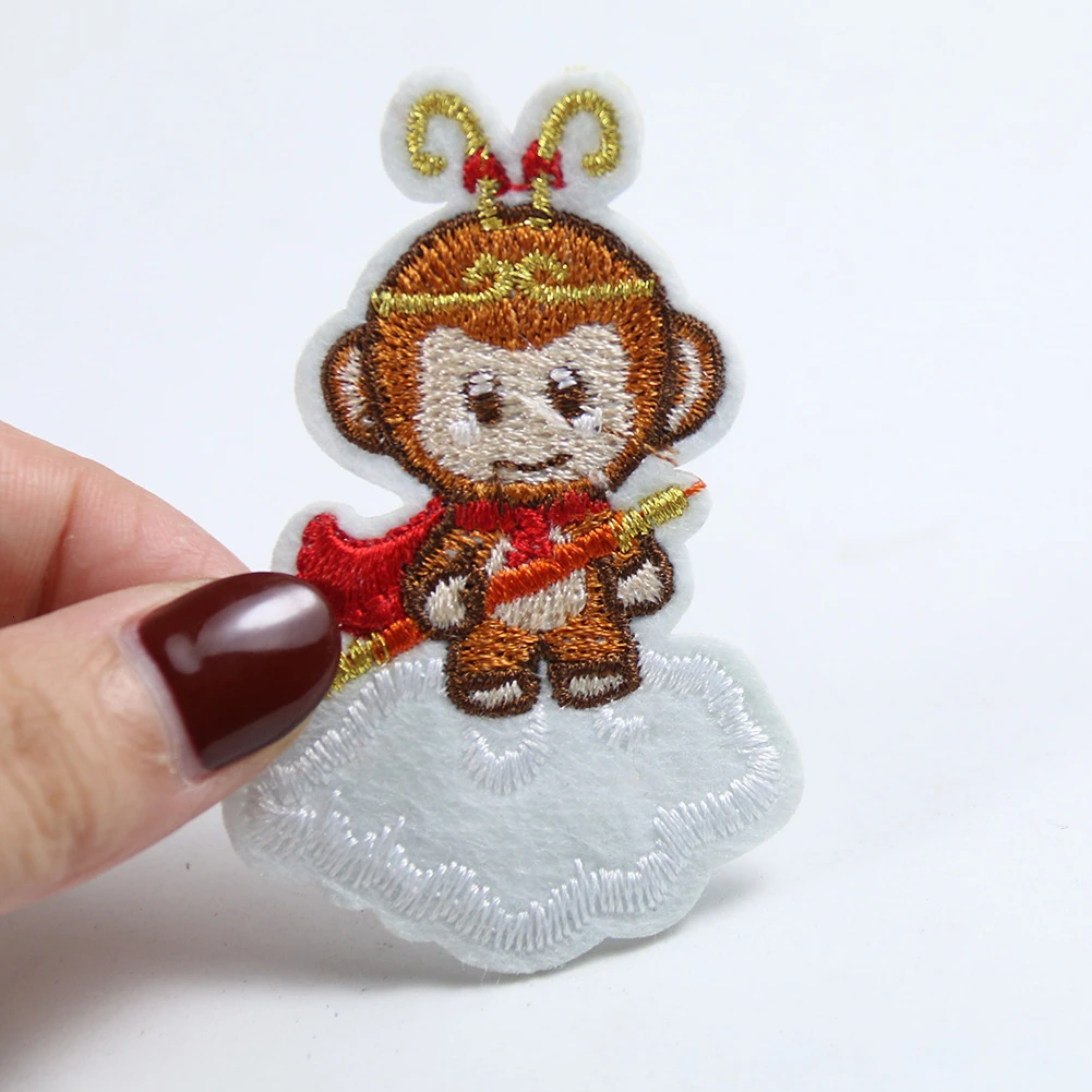 Наклейки с вышивкой в виде китайской обезьяны короля | Дом и сад