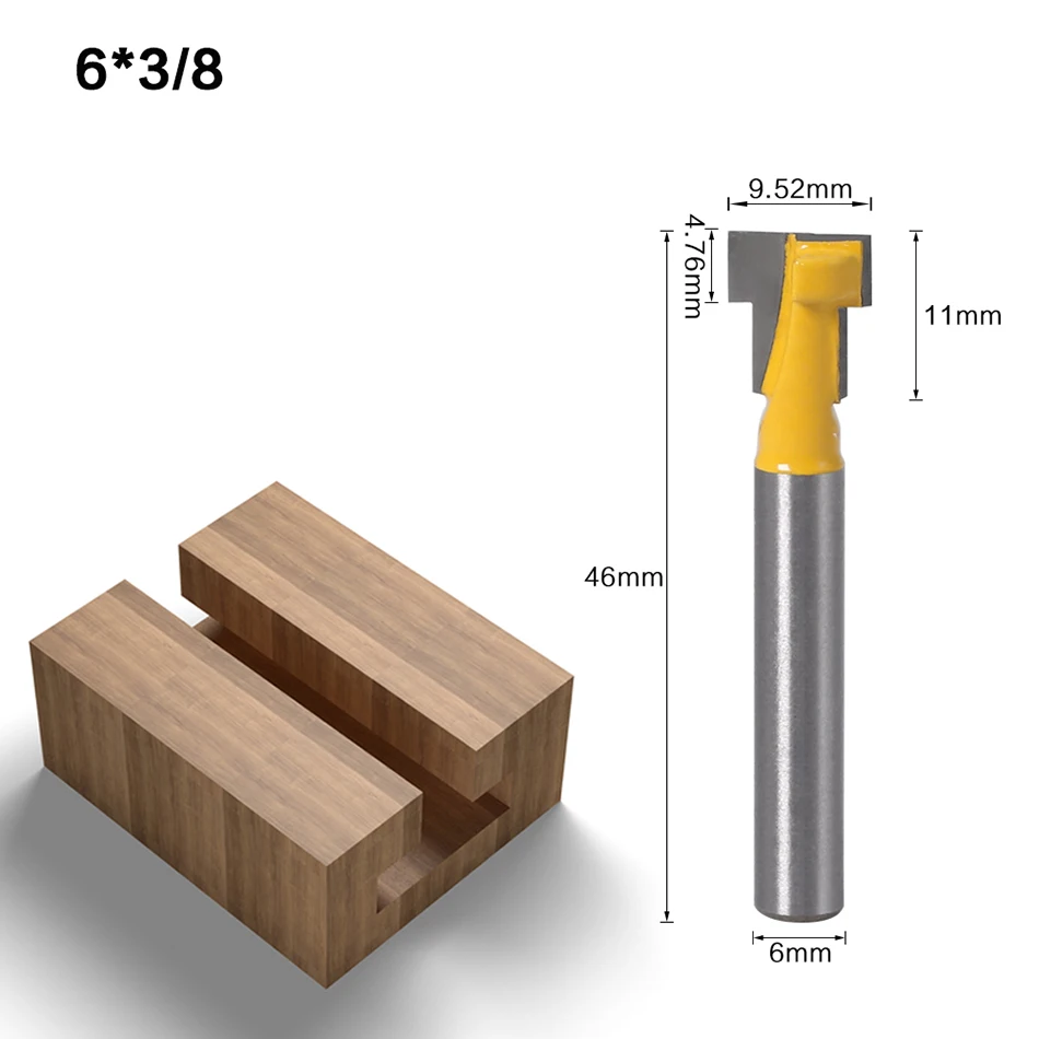 1pc6mm хвостовик Высокое качество Т-образной резец фрезы для 6 мм Hex Bot