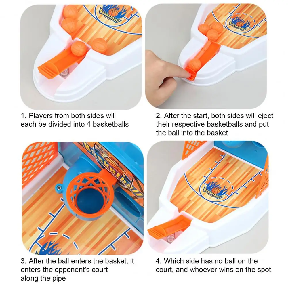 

1Set Funny Single/Double Play Desktop Finger Ejection Basketball Shooting Toy Parent-Child Educational Game for Kids