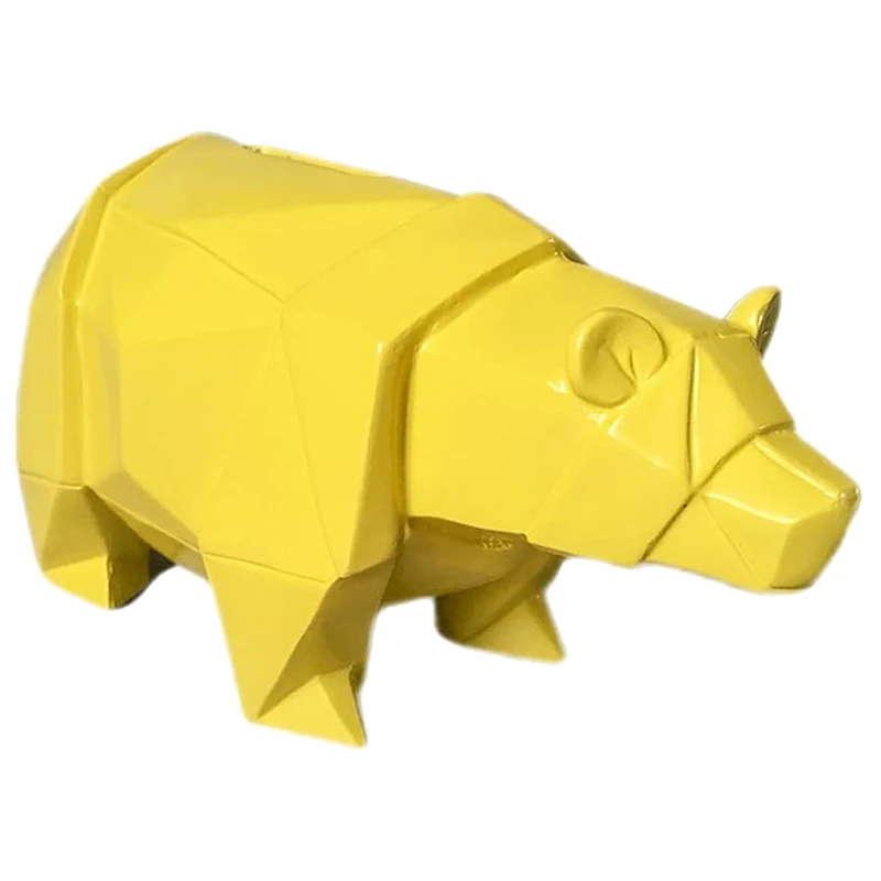 Копилка в виде белого медведя полимерное украшение для хранения монет животного