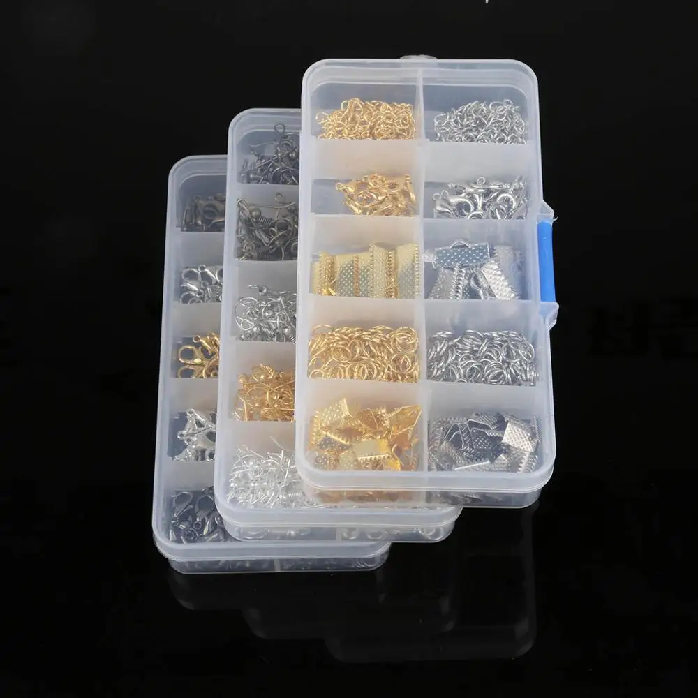 Сделай сам ювелирное изделие 1 коробка обжимной Конец застежки серьги провода