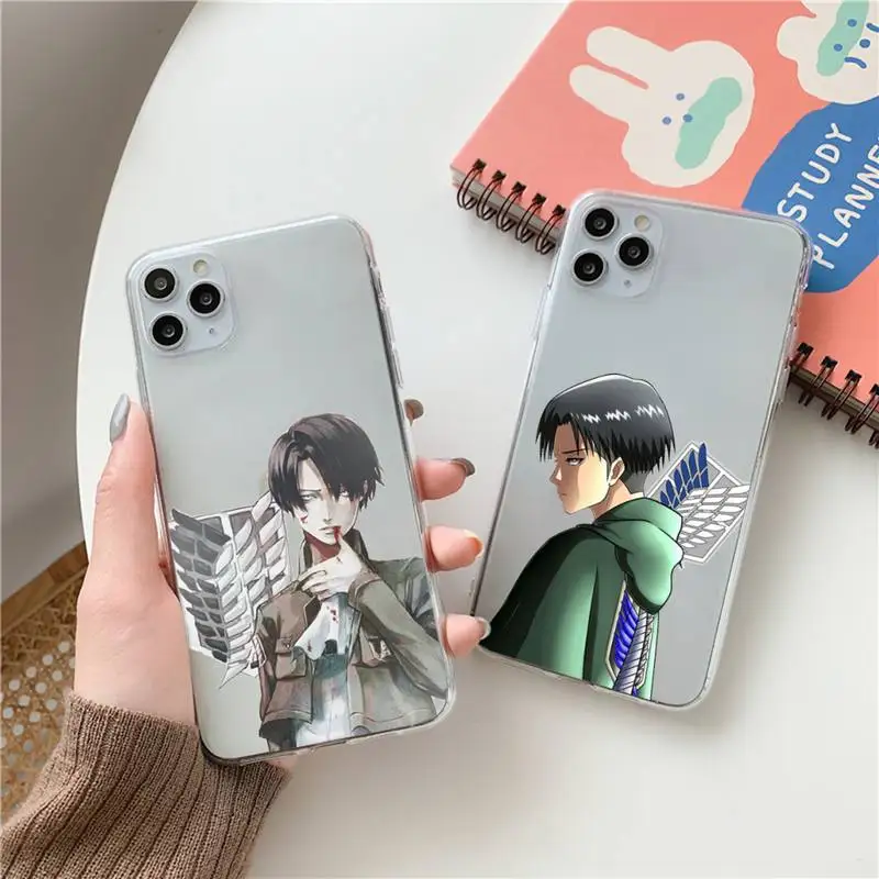 

attack on titan anime Phone Case Clear Transparent for iPhone 11 12 13 mini pro XS MAX 8 7 6 6S Plus X 5S SE XR 2020