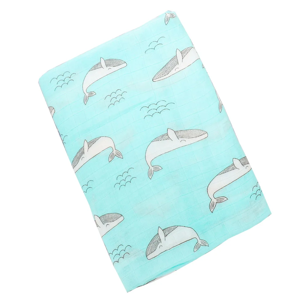 10 Муслиновое одеяло s Baby wrap Play коврик Фламинго Единорог принт животных детское хлопковое постельное белье полотенце для новорожденных Пеленание Одеяло - Цвет: 10