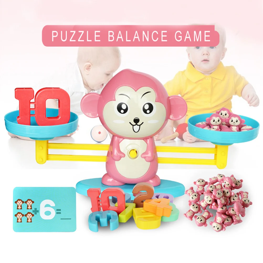 Весы для обезьяны цифровые Игрушки раннего обучения детские развивающие игрушки