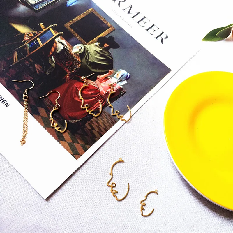 Украшения покрытые золотом серьги Забавный дизайн сделай сам медные Подвески 10 |