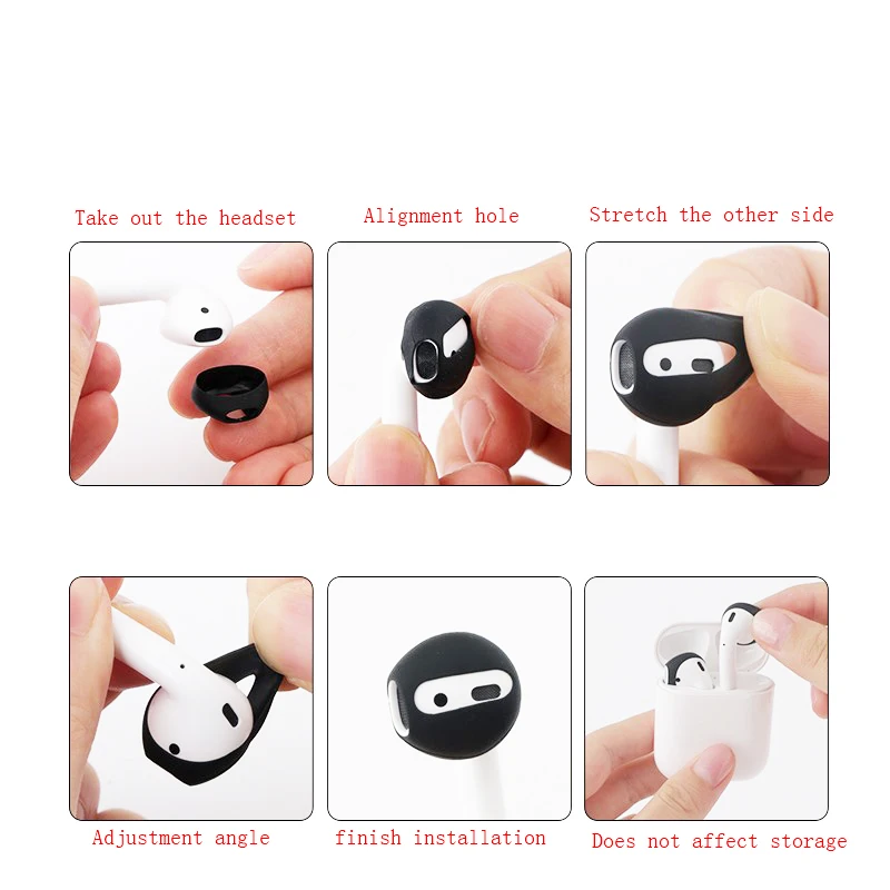 

Silicone Earbuds for Apple Airpods Wireless Bluetooth Earphone Replacement Silicone Eartips Ear Bud Tips Cover for Airpods 3Pack