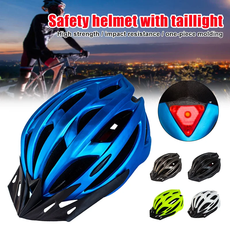 

Integrally-Molded Bicycle helmet with Taillight Unisex Outdoor Riding Equipment Mtb bike cycling Crash Helmets for man women
