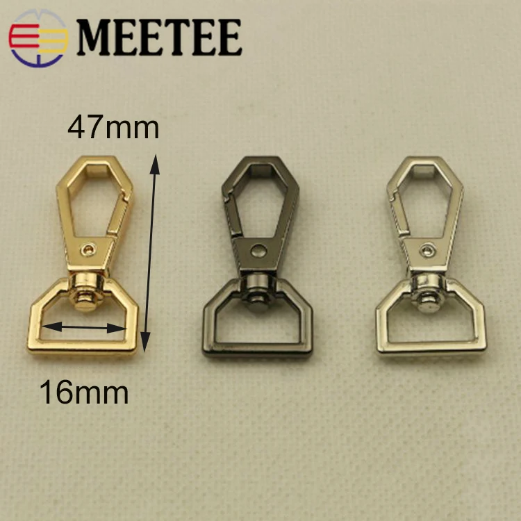 Металлические пряжки Meetee застежки для ошейника собаки карабин ремешок сумки