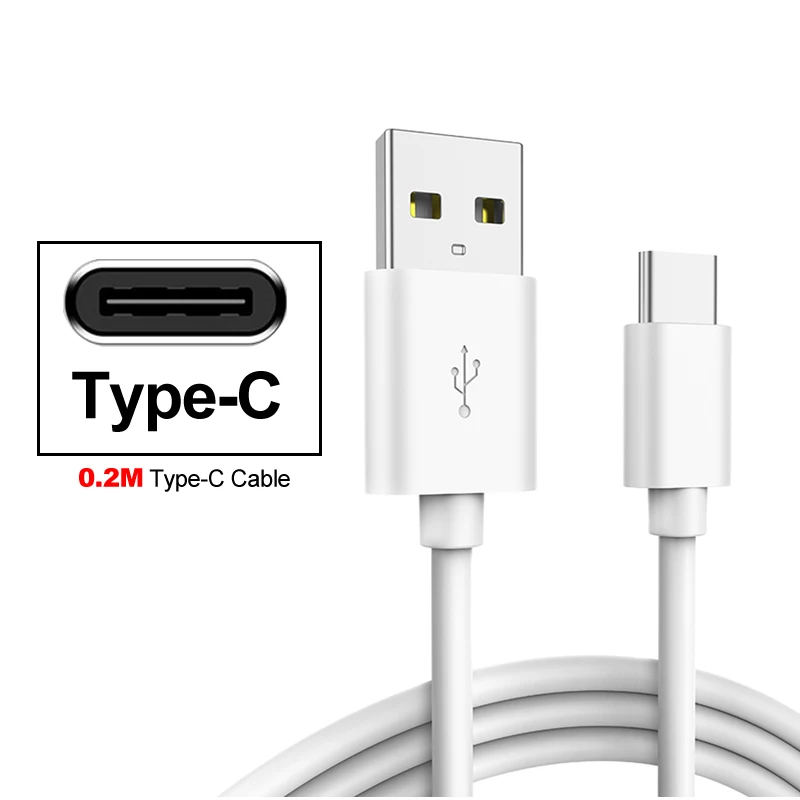 Быстро Зарядное устройство для Huawei Y3 II Y3 L02 L22 Y5 LITE Y3 CUN-U29 Y5II Y6 II компактный Тип-C Usb Дата-кабель для быстрой зарядки - Тип штекера: 20cm Type-C Cable