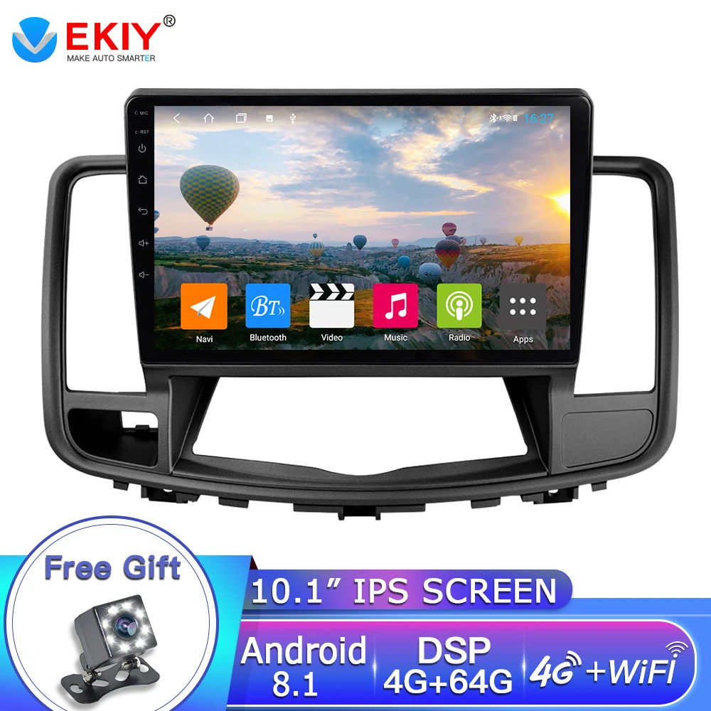 EKIY 9''Android 8 1 автомобильный радио мультимедиа NO 2 Din DVD видео плеер навигация GPS