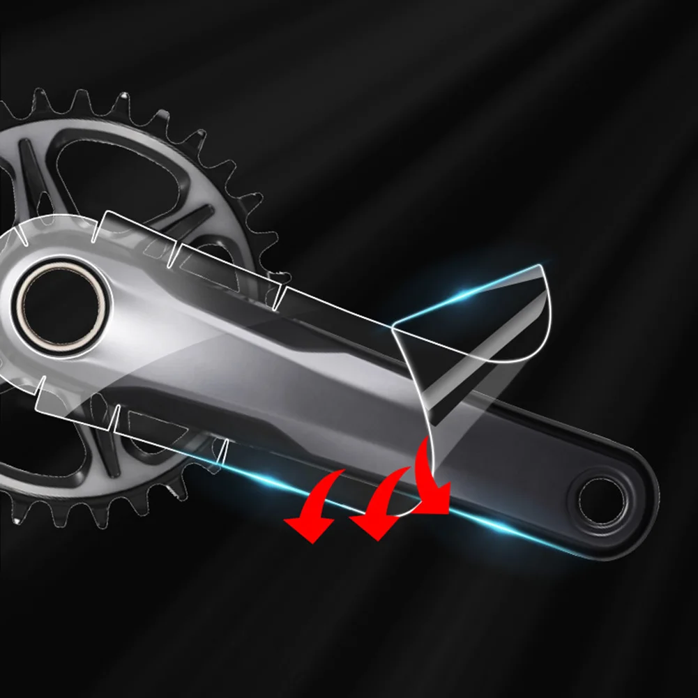 Протектор для велосипеда наклейки кривошипа горного клейкая TPH-пленка Защитная