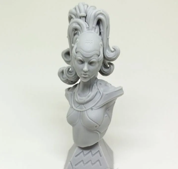 

1/12 ancient fantasy woman warrior bust (WITH BASE )Resin figure Model kits Miniature gk Unassembly Unpainted