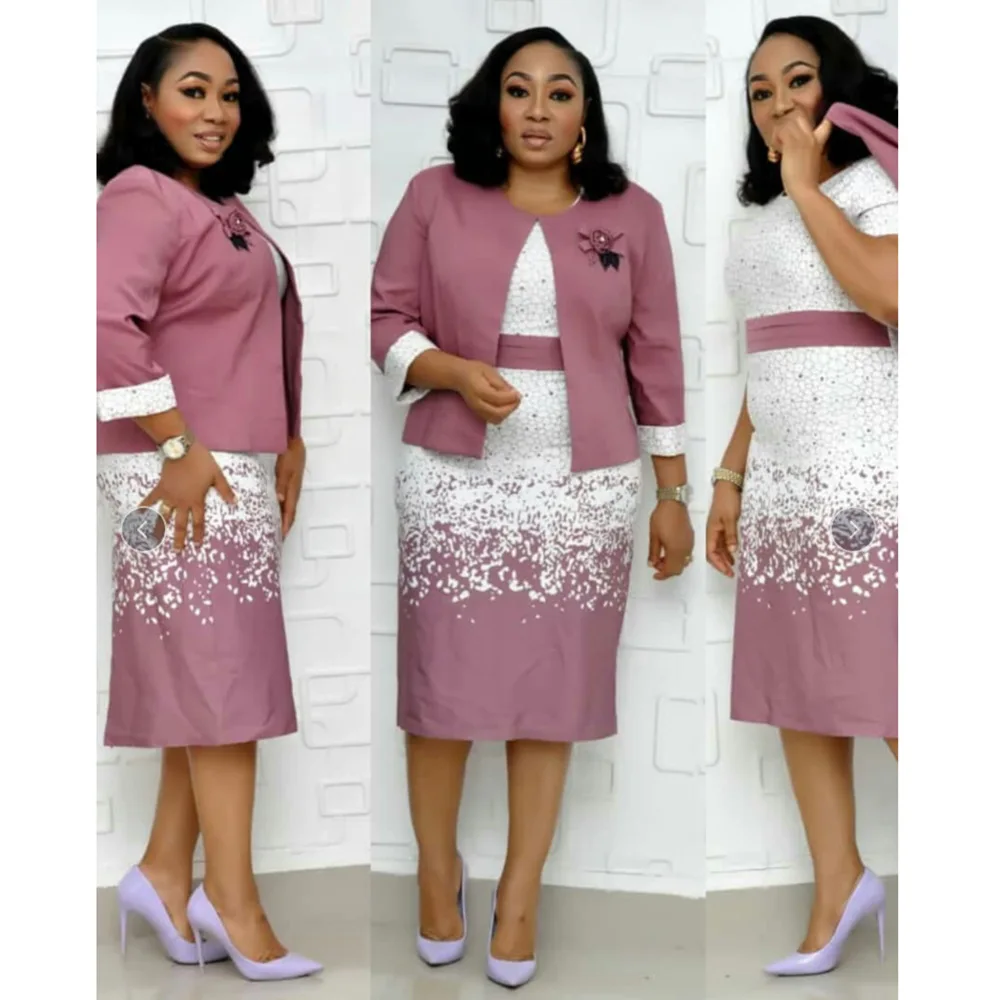 2019 Новое поступление осеннее элегантное модное стильное платье в африканском