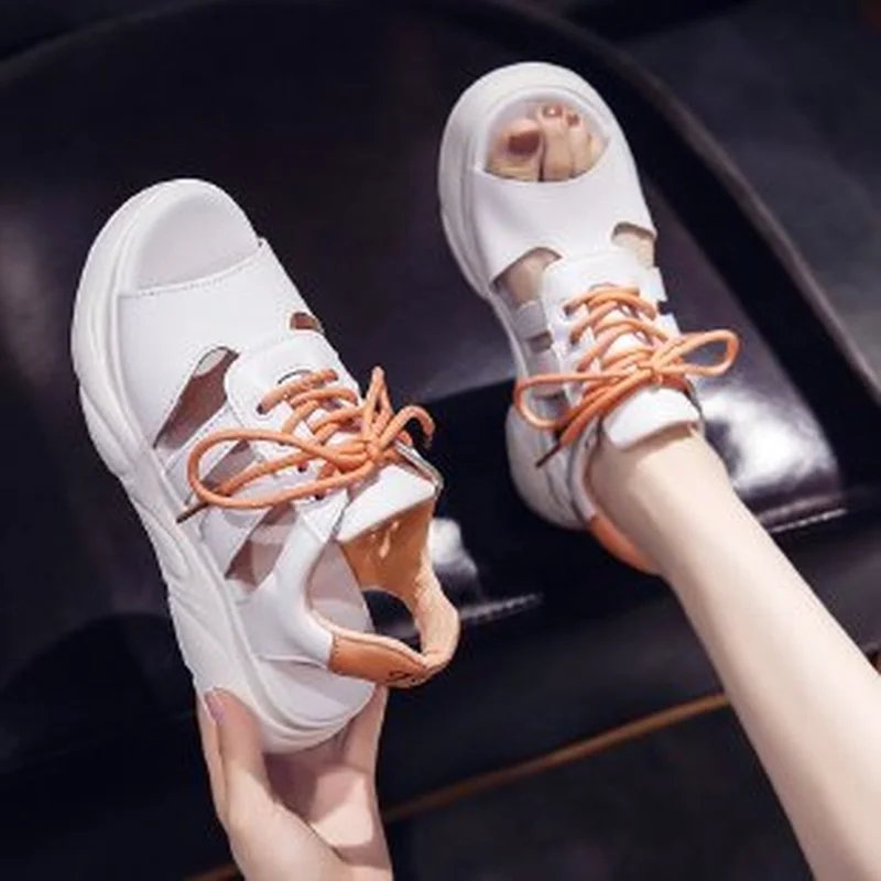

Female Shoe Cross-shoes Sale of Women's Shoes All-Match Flat Platform Sandals Women Summer New Fashion Women's Sandals 2021