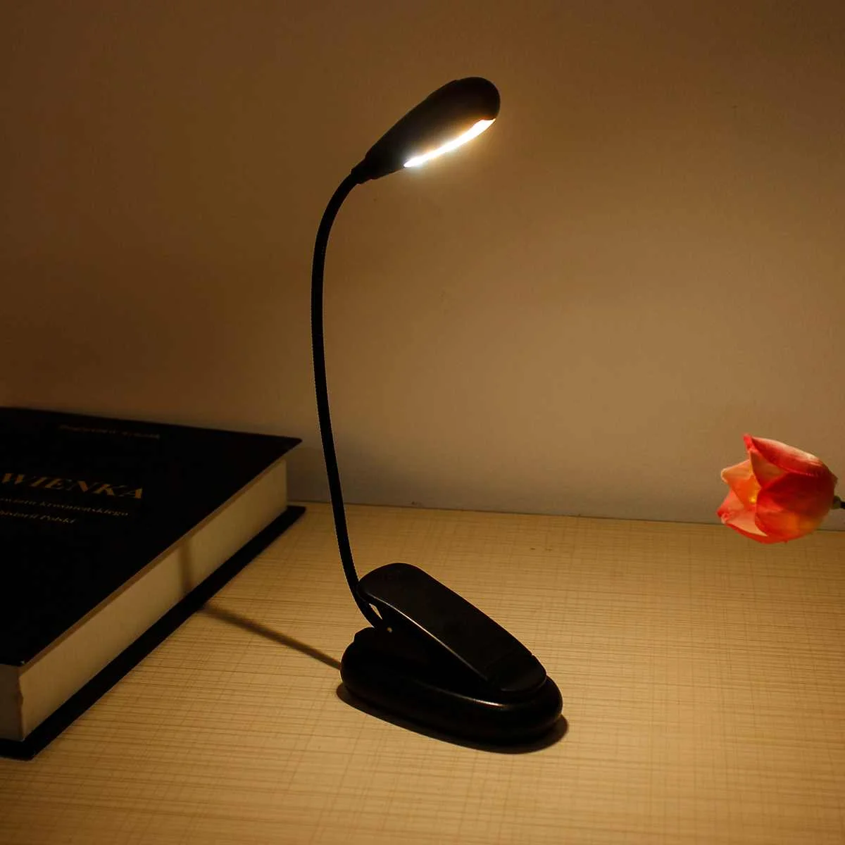 Перезаряжаемый светодиодный USB свет для чтения книга свет гибкая книга лампа клип-на стол настольная книга для ноутбуков ПК компьютеров
