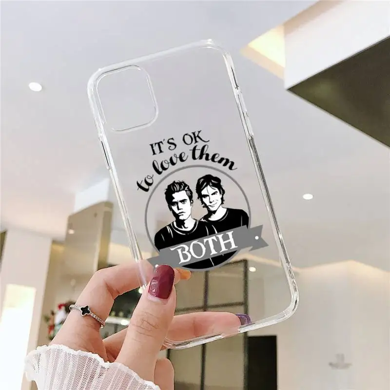 

The Vampire Diaries Phone Case For iphone 12 11 8 7 6s 6 5 5s 5c se plus mini x xs xr pro max Transparent soft
