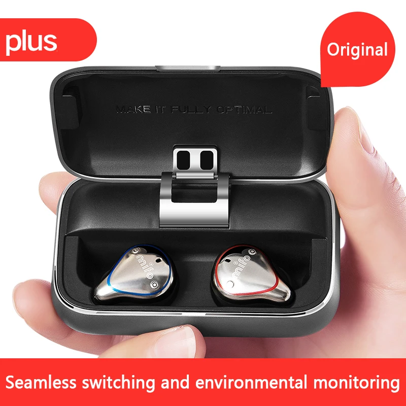 O5 PLUS Gray Mifo o5 PLUS Mini Bluetooth 5,0, наушники, настоящие беспроводные наушники, Hands Free, Спортивная стереогарнитура, Tws, водонепроницаемые наушники для бега - Цвет: O5 PLUS Gray