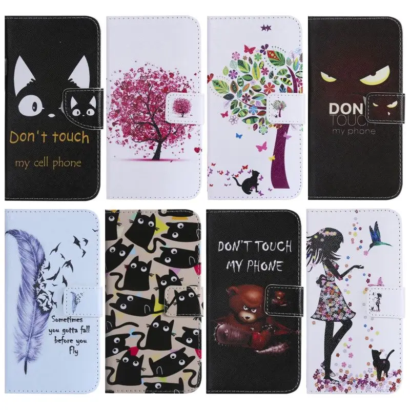 Милый откидной кожаный чехол для Funda samsung Galaxy A8 A6 S8 S9 плюс j3 j4 j6 j7 j8 2018 S7 S6 Note9 с