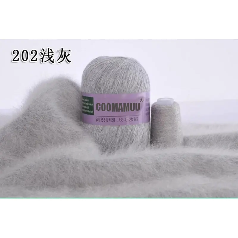 Высококачественная длинная плюшевая норковая кашемировая пряжа 50 + 20 г для осени