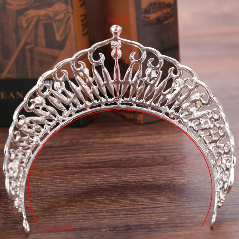 

Bride Wedding Crown Jewelry Hair Accessories Headband Tiara Pearl Pageant Party