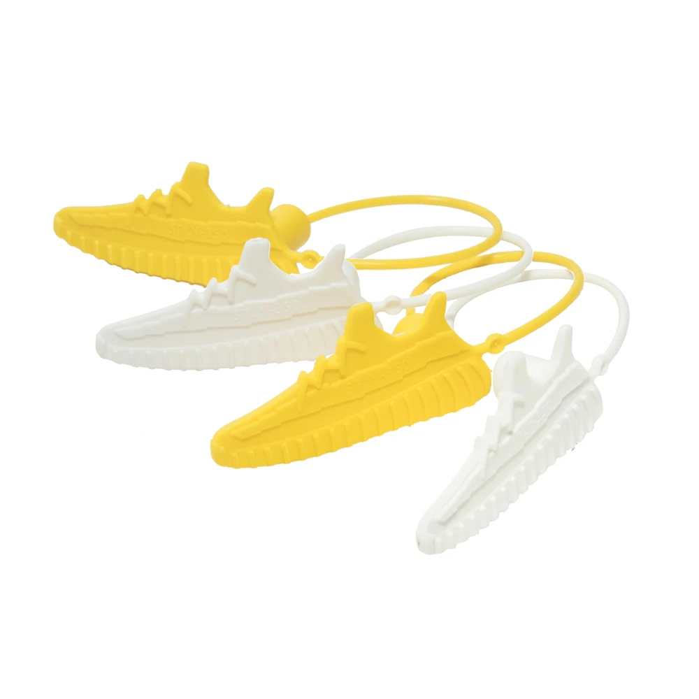 100 шт. пользовательские обувной ярлыки бирок одноразовая пластиковая обувь на