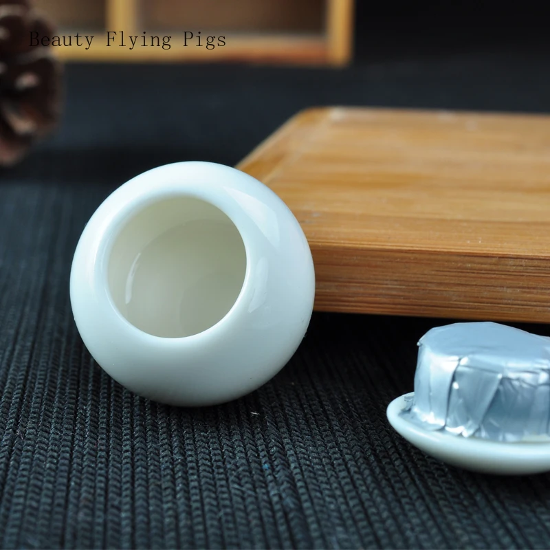 4 шт. специальная маленькая керамическая банка коробка для порошка кастрюля из