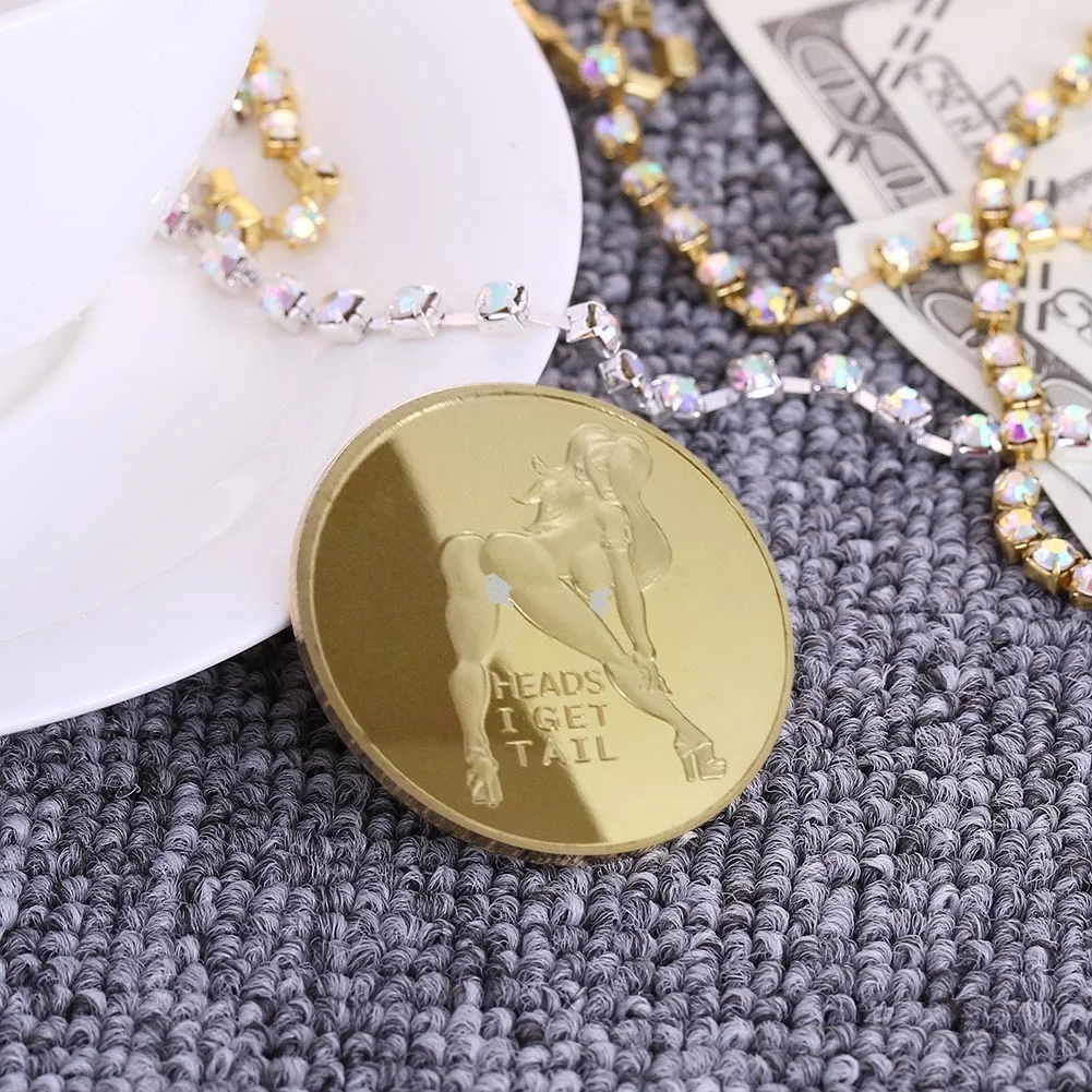 Sexy Woman Coin Get Commemorative Zinc Alloy Adult Challenge Plated Art Collection Lucky Girl Tourism Travel Gift | Дом и сад